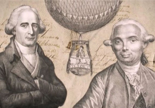 Portréty vynálezců bratrů Montgolfierů